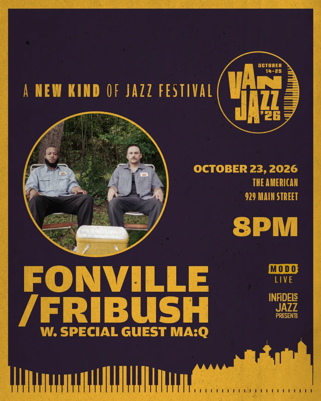 Show poster for FONVILLE/FRIBUSH at The American