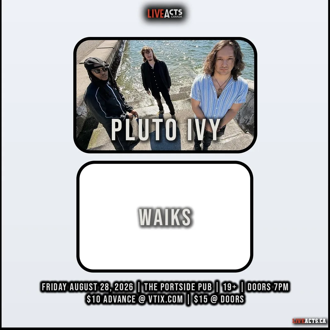 Show poster for Pluto Ivy, WAiKS at The Portside Pub