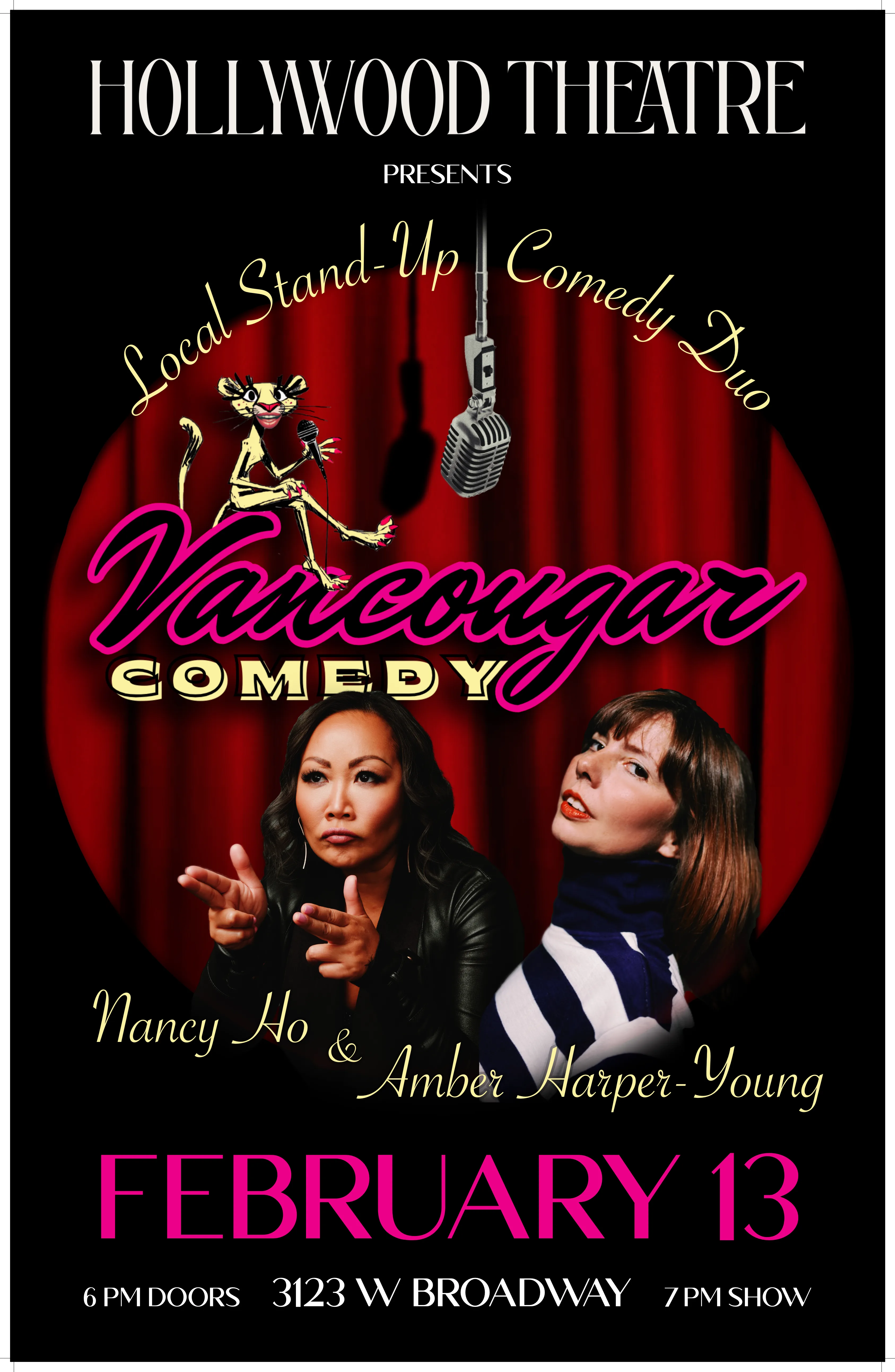 poster for Vancougar Comedy, by Koby Cobb-Vialet