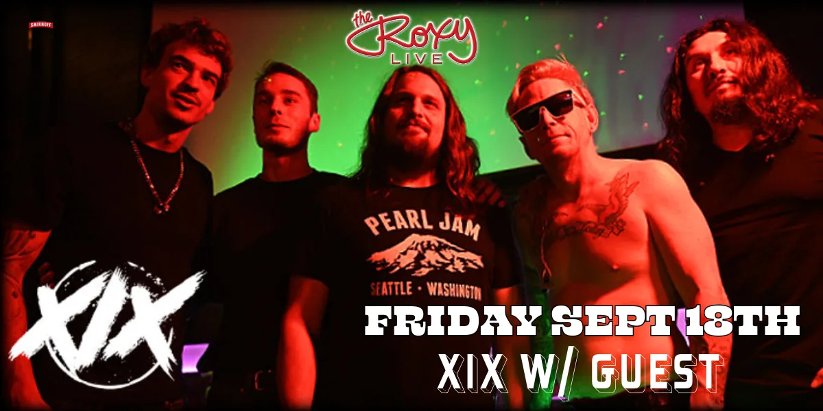 Show poster for XIX at The Roxy Cabaret