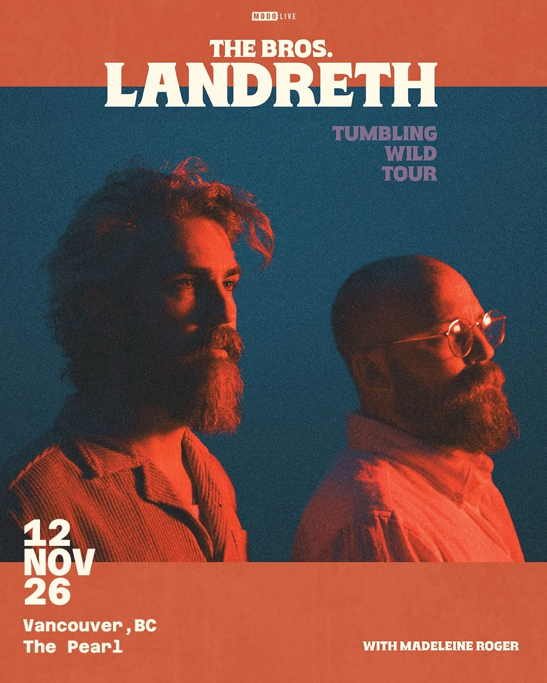 Show poster for THE BRO'S LANDRETH at The Pearl