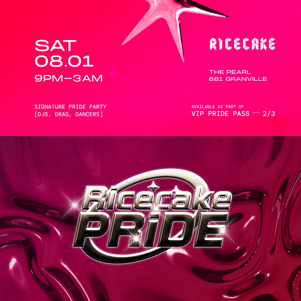 Show poster for Ricecake Pride at The Pearl