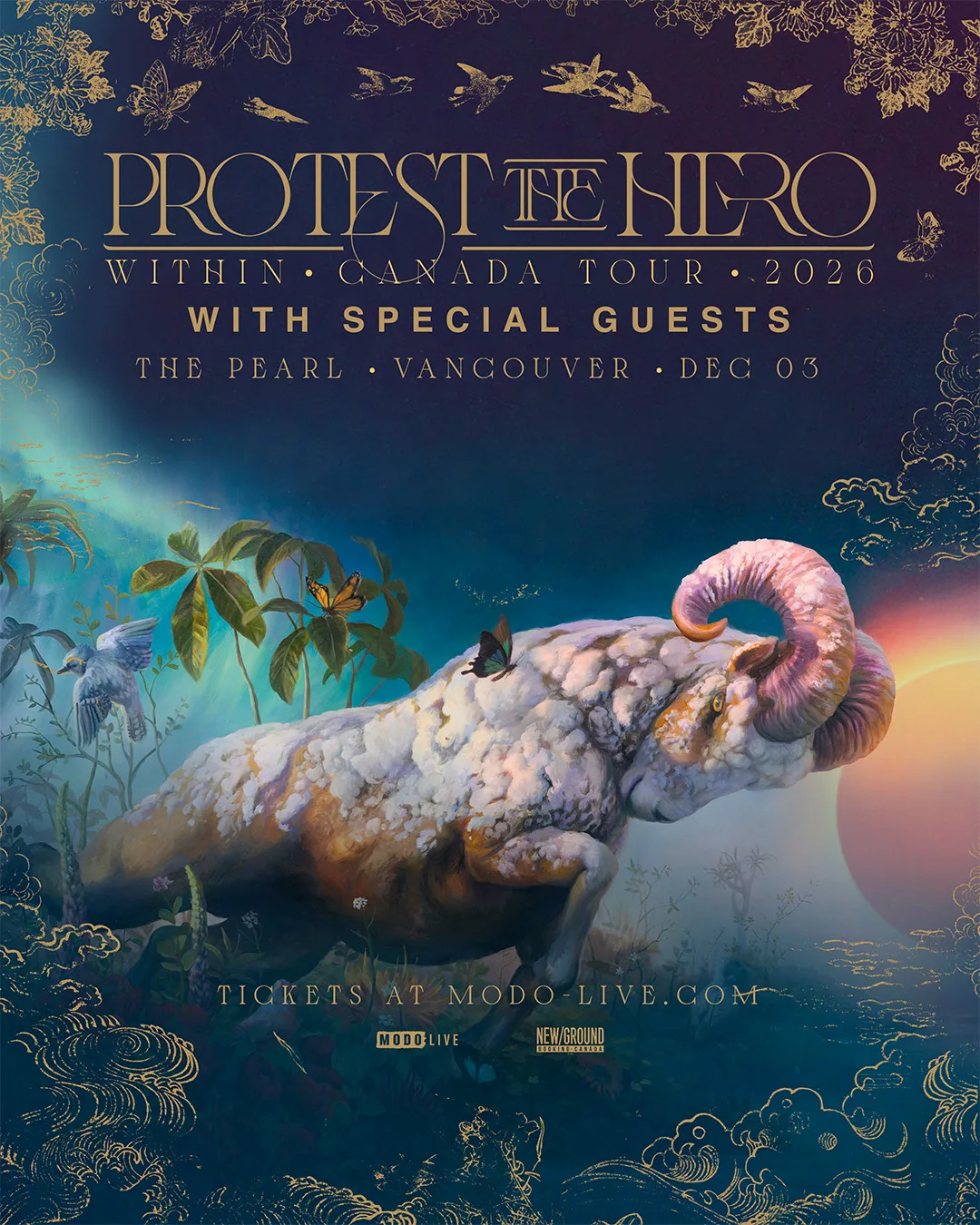 Show poster for PROTEST THE HERO at The Pearl