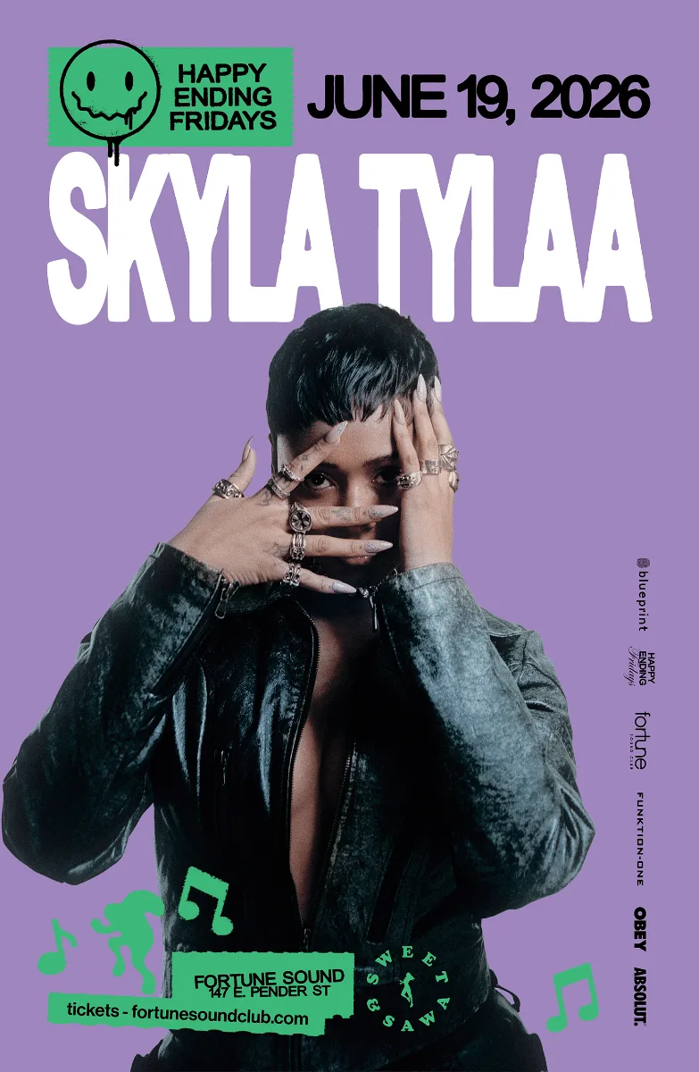 Show poster for SkylaTylaa at Fortune Sound Club