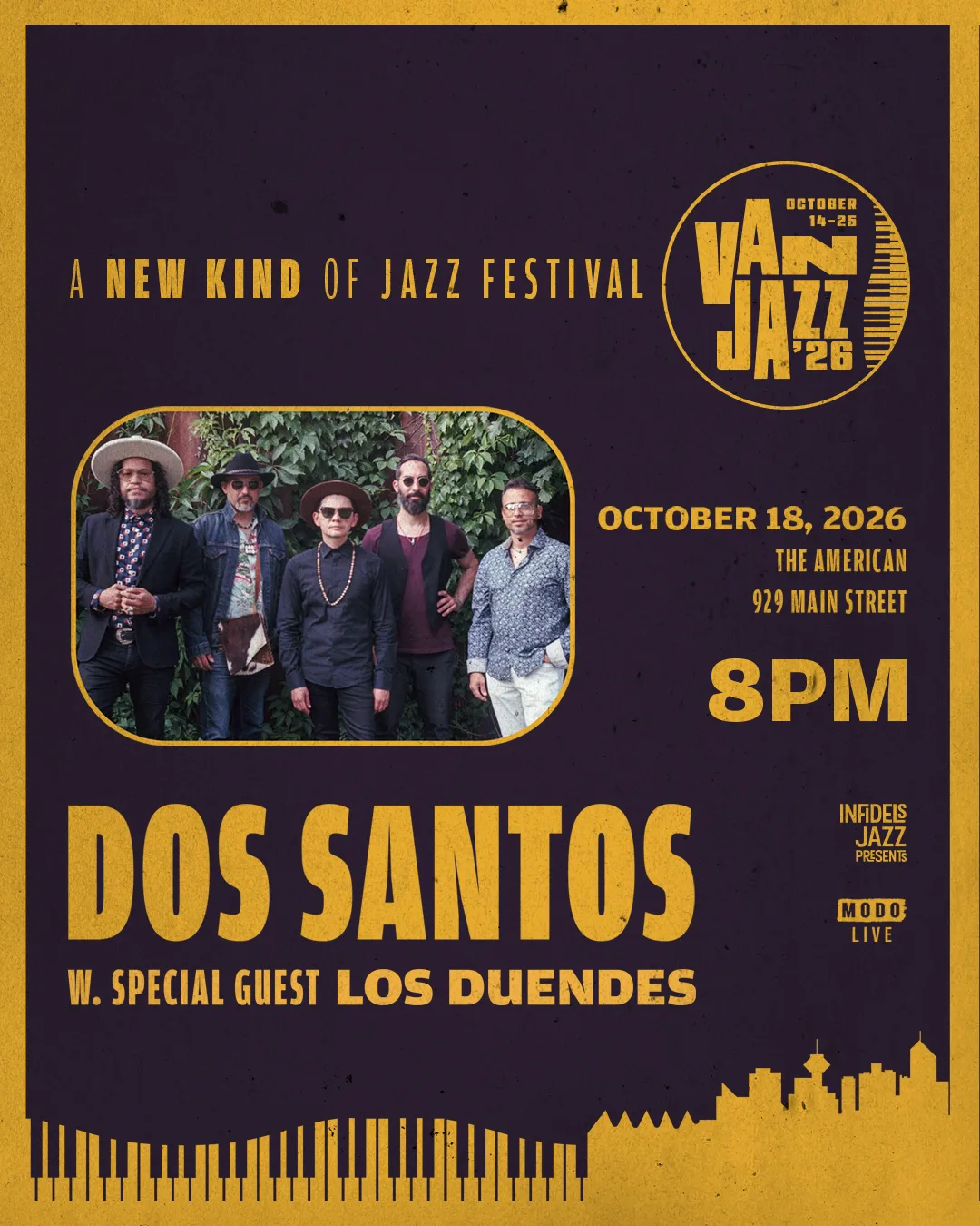 Show poster for DOS SANTOS at The American