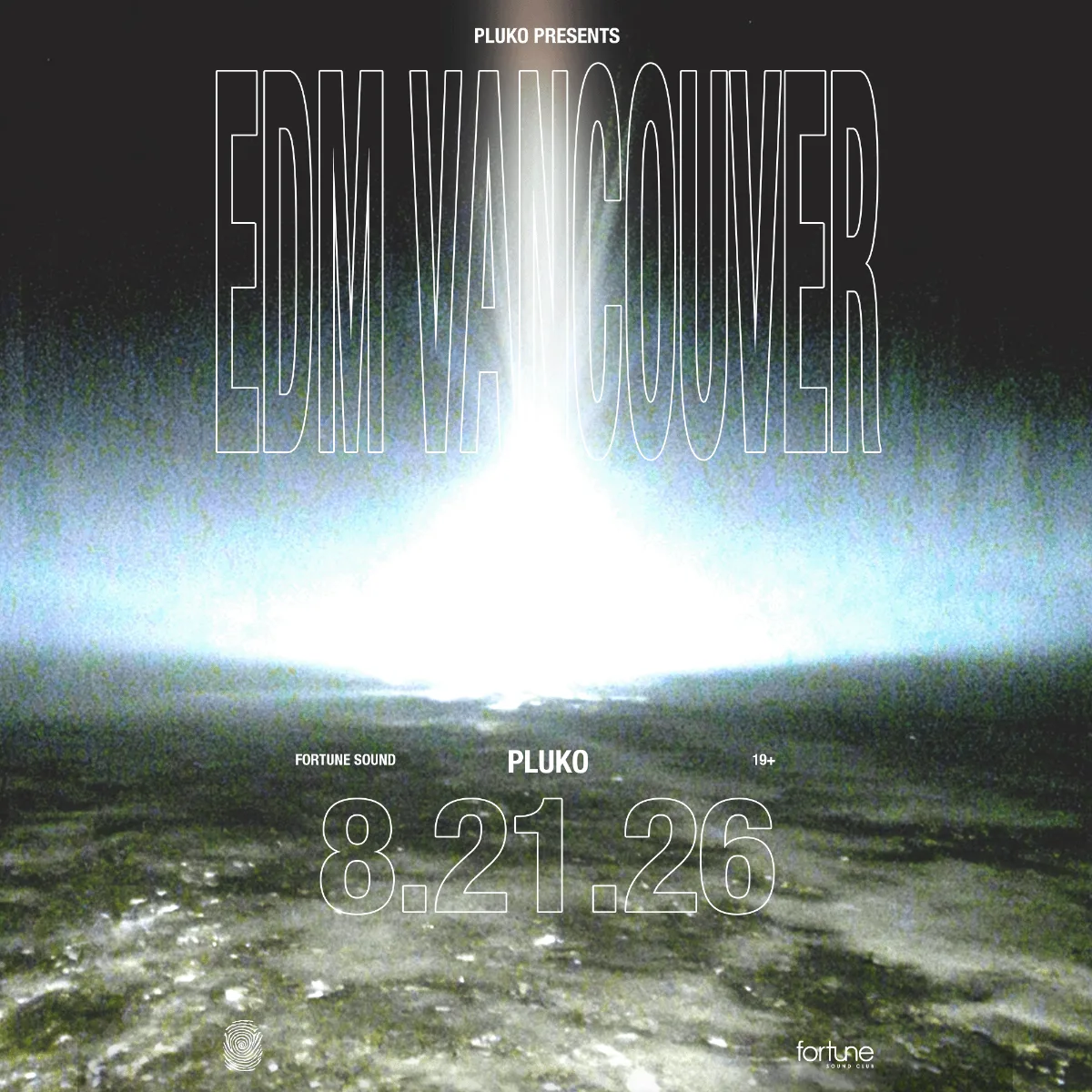 Show poster for pluko at Fortune Sound Club