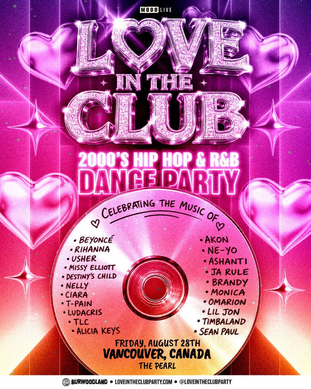 Show poster for LOVE IN THE CLUB at The Pearl