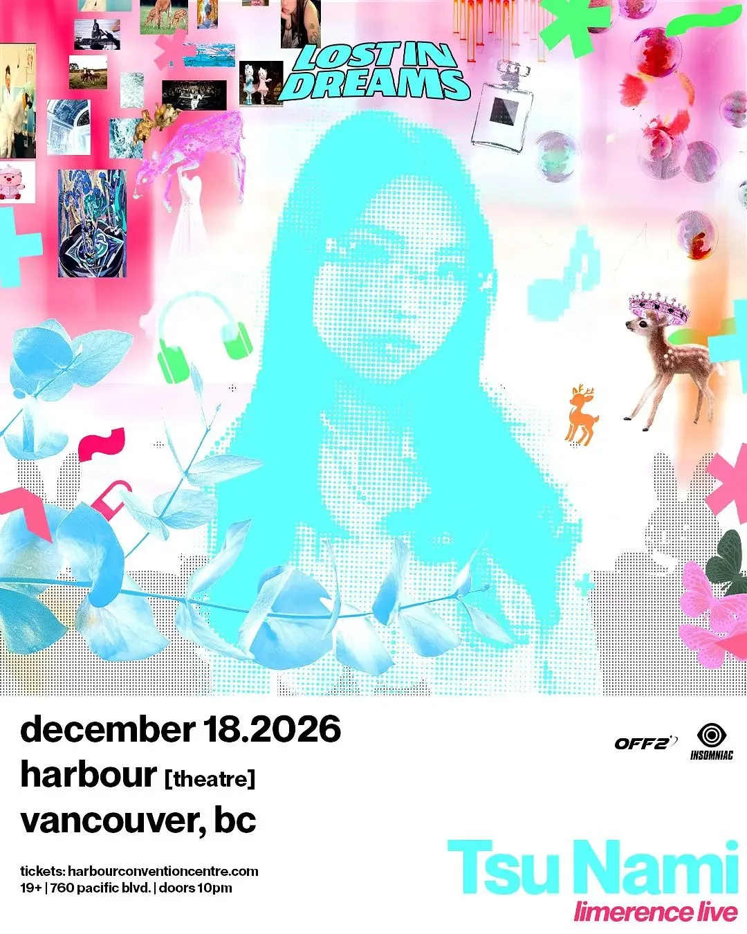 Show poster for Tsu Nami - limerence live at Harbour Event Centre