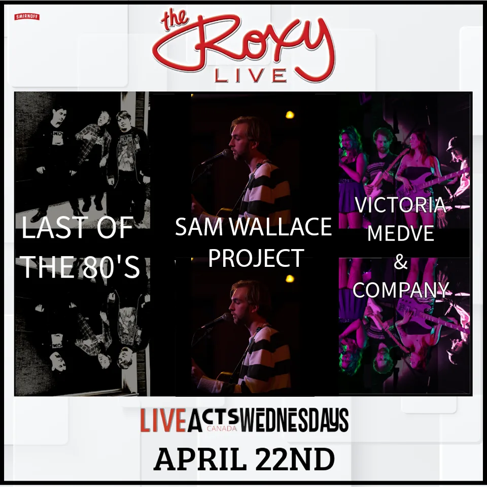 Show poster for Sam Wallace Project at The Roxy Cabaret