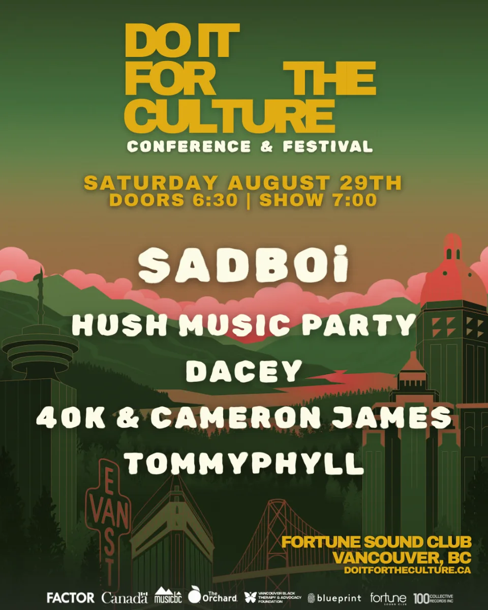 Show poster for Do It For the Culture - Day 3 - SADBOi at Fortune Sound Club