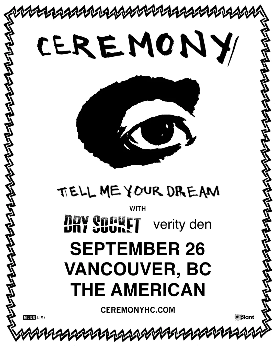 Show poster for CEREMONY at The American