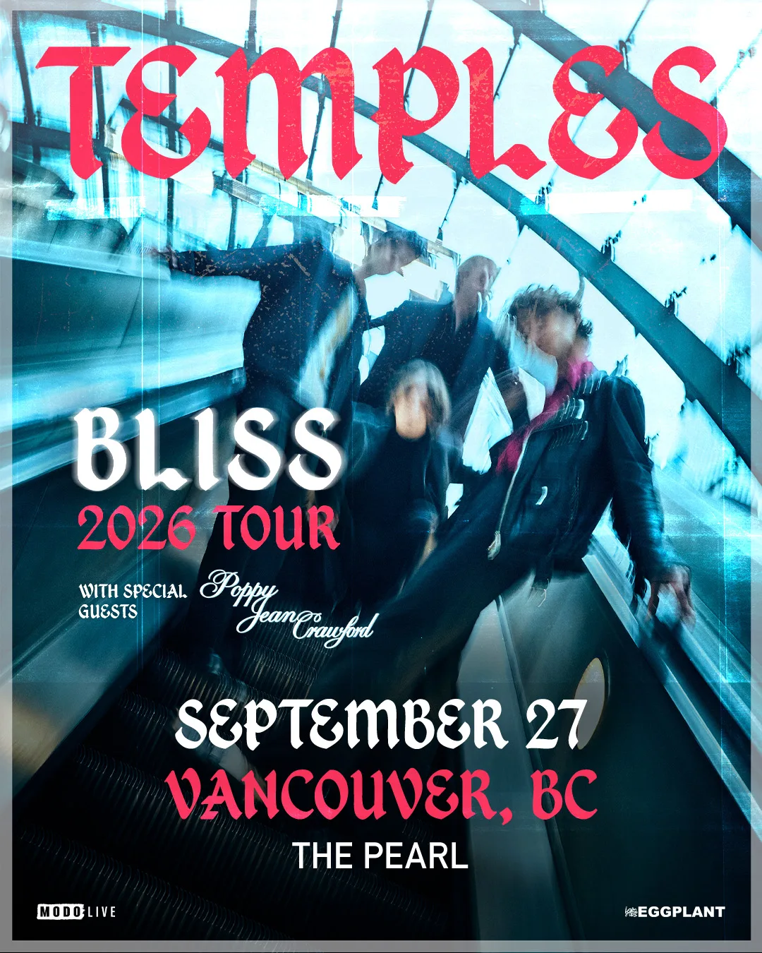 Show poster for TEMPLES at The Pearl