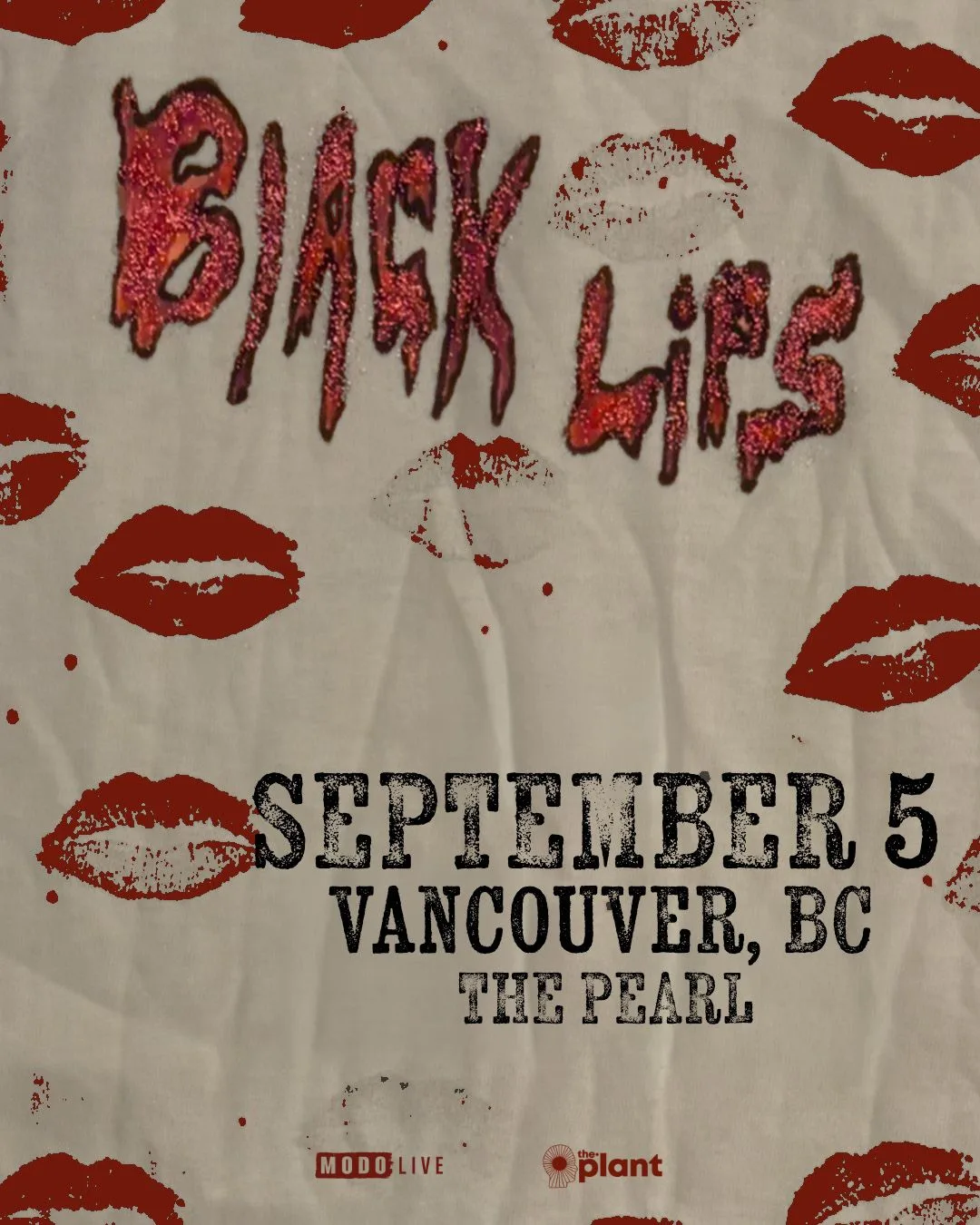 Show poster for BLACK LIPS at The Pearl