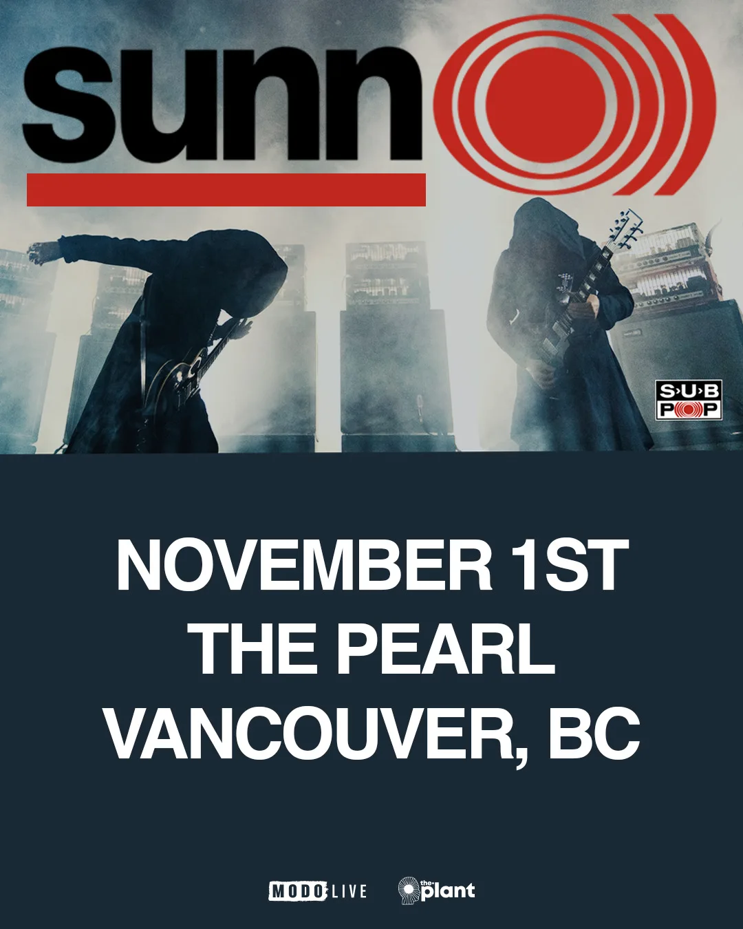 Show poster for SUNN O))) at The Pearl