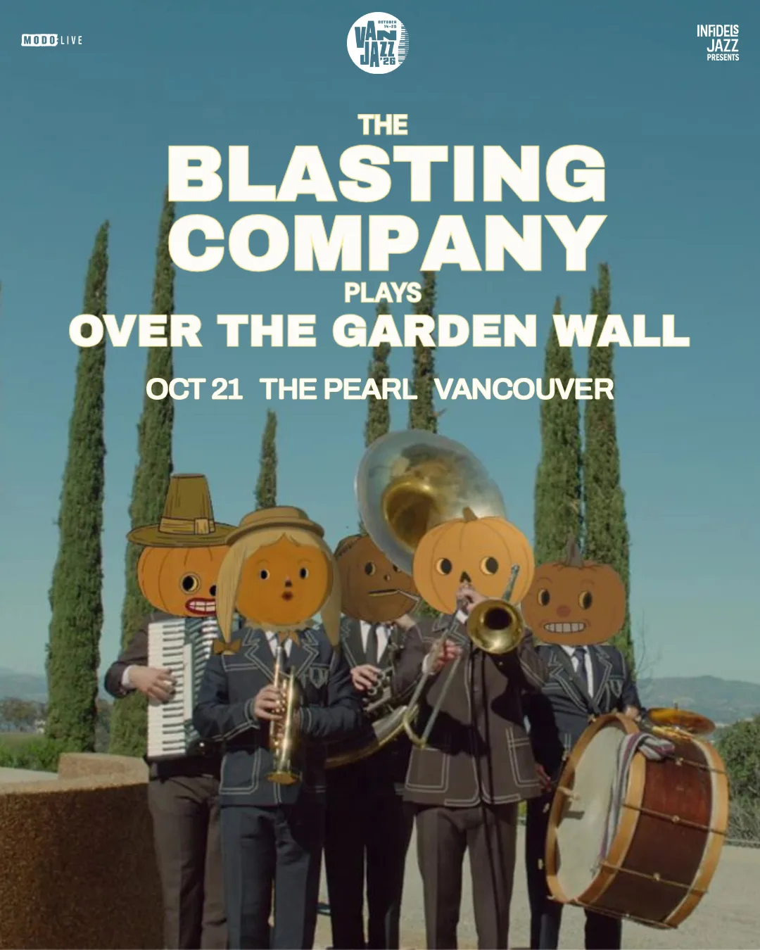 Show poster for THE BLASTING COMPANY at The Pearl