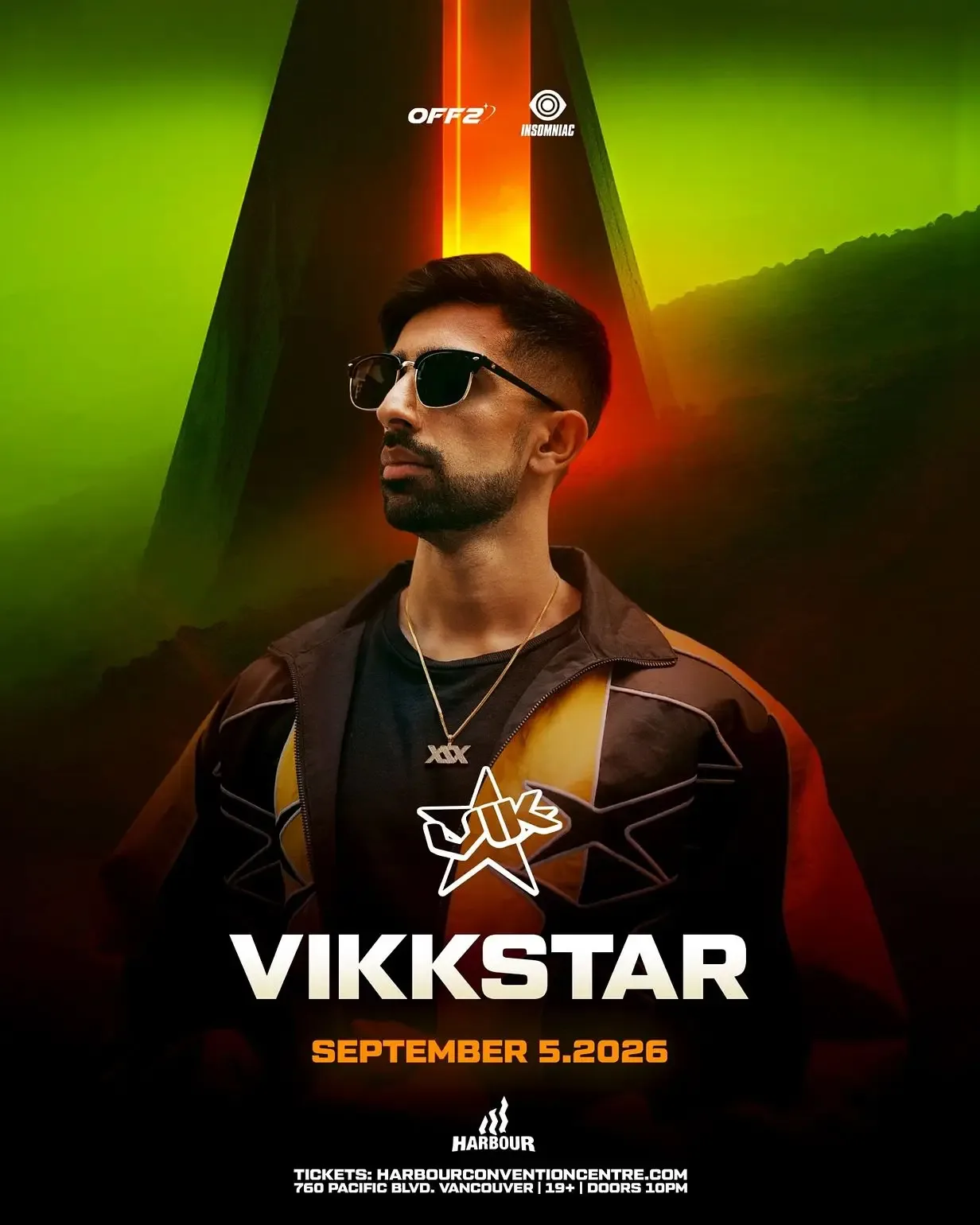 Show poster for VIKKSTAR at Harbour Event Centre