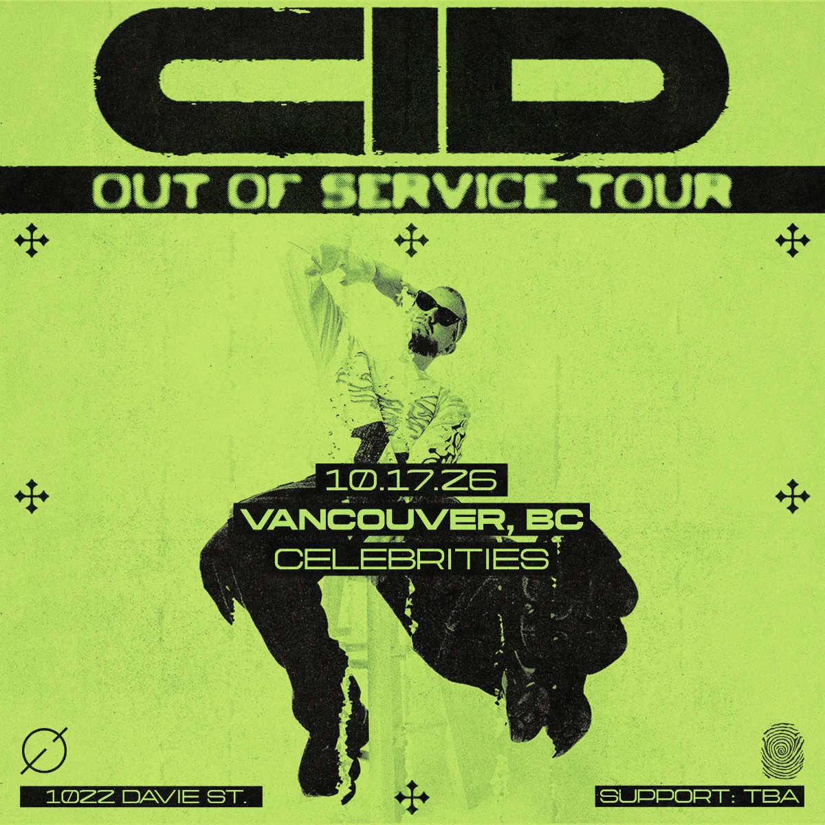 Show poster for Playhouse Pres: CID at Celebrities Nightclub
