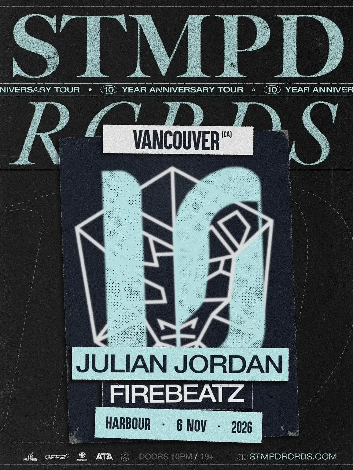 Show poster for STMPD RECORDS 10TH ANNIVERSARY TOUR at Harbour Event Centre