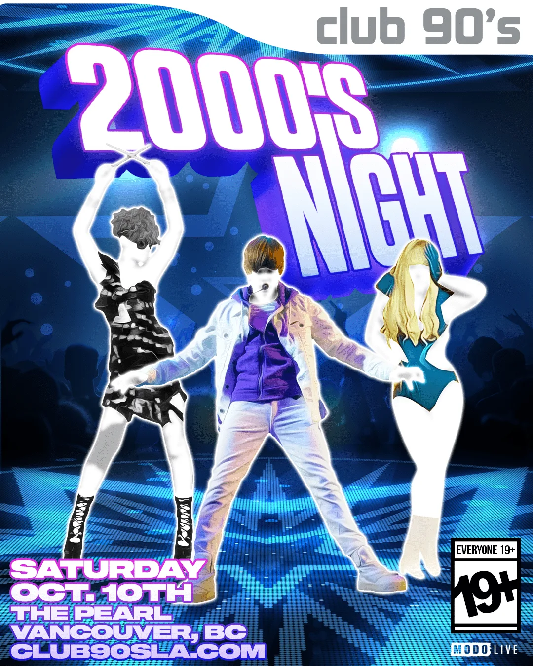 Show poster for 2000'S NIGHT at The Pearl