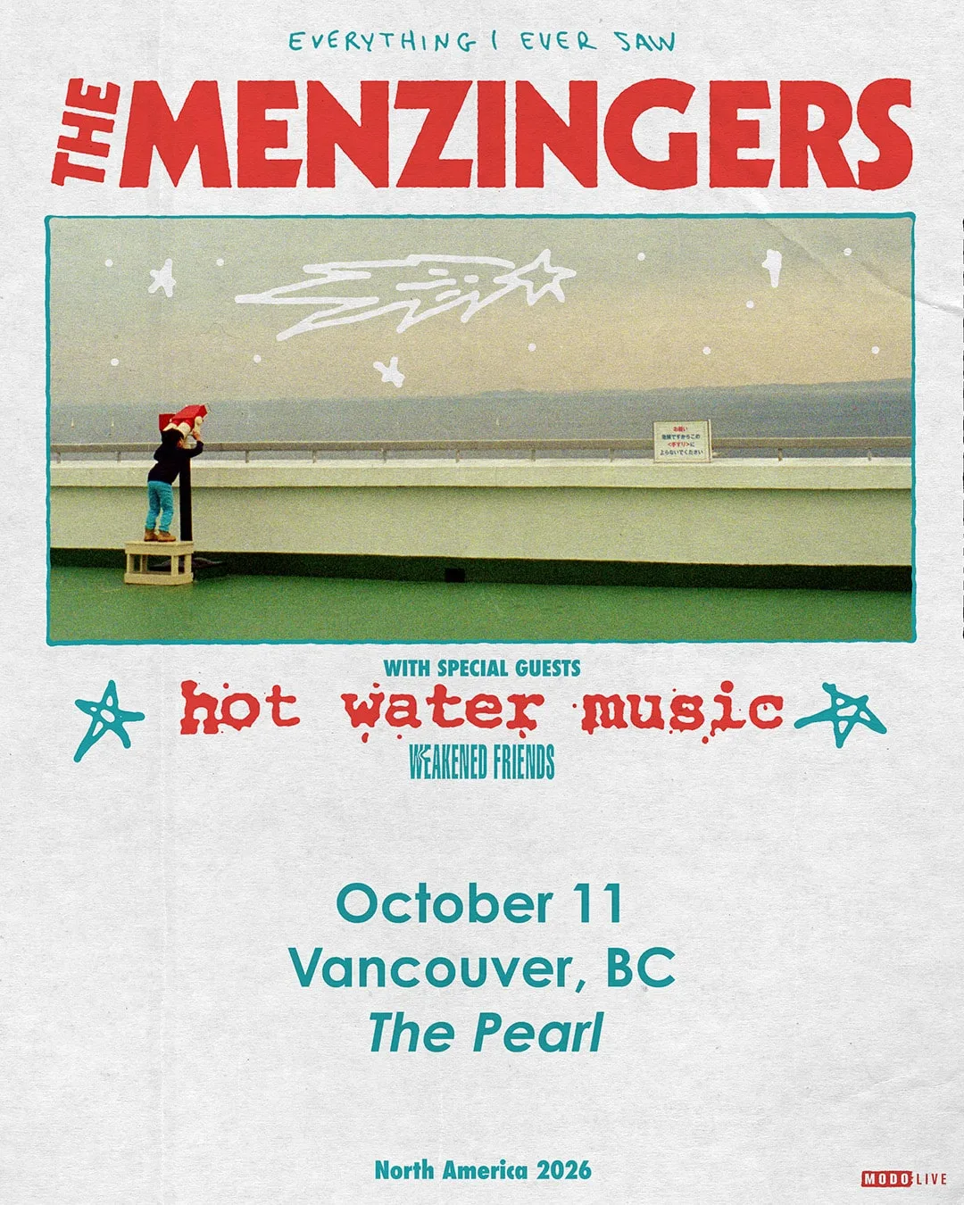 Show poster for THE MENZINGERS at The Pearl