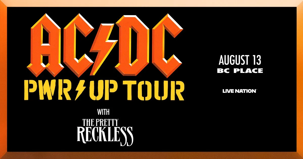 Show poster for AC/DC at BC Place