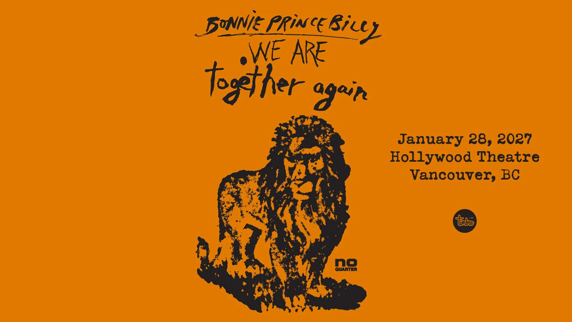 Show poster for Bonnie Prince Billy at Hollywood Theatre