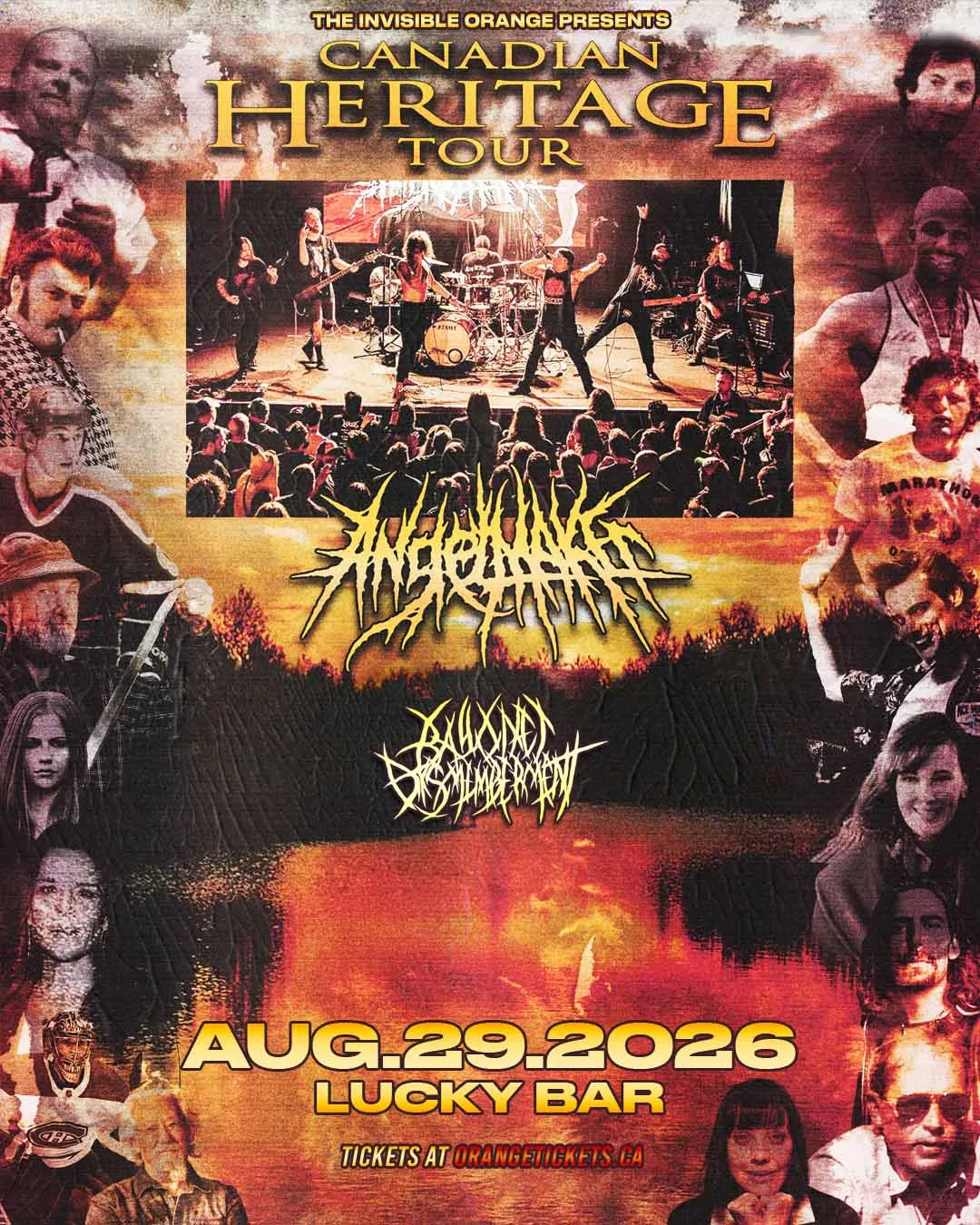 Show poster for ANGELMAKER Canadian Heritage Tour - Victoria at Lucky Bar