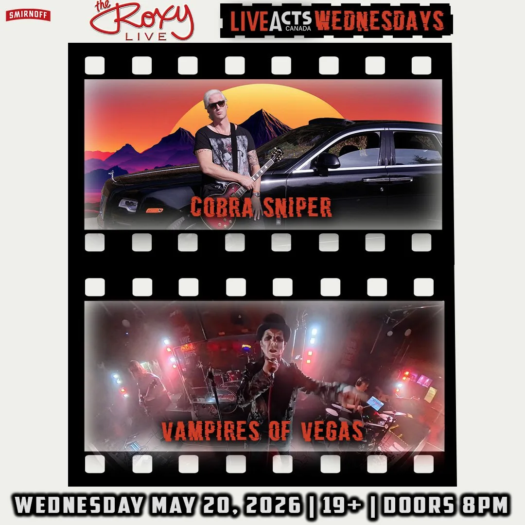 Show poster for COBRA SNIPER at The Roxy Cabaret