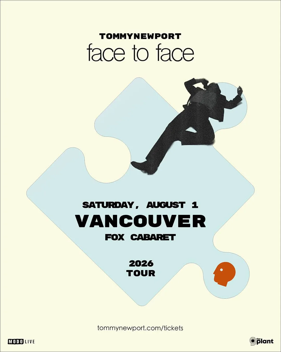 Show poster for TOMMY NEWPORT at The Fox Cabaret