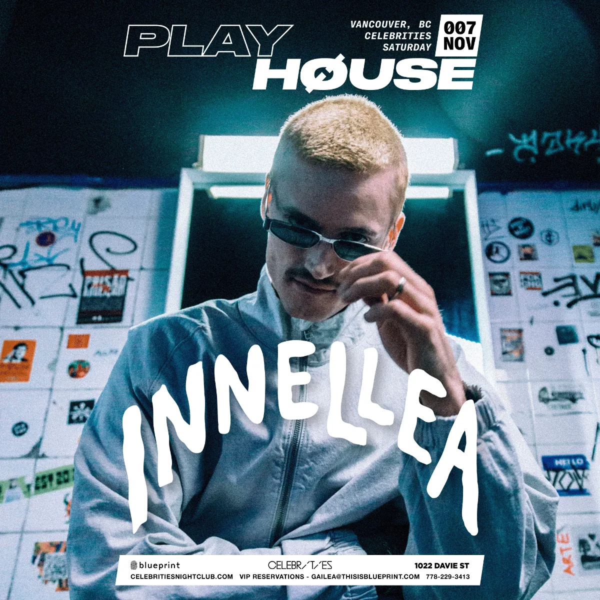 Show poster for Playhouse Pres: Innellea at Celebrities Nightclub
