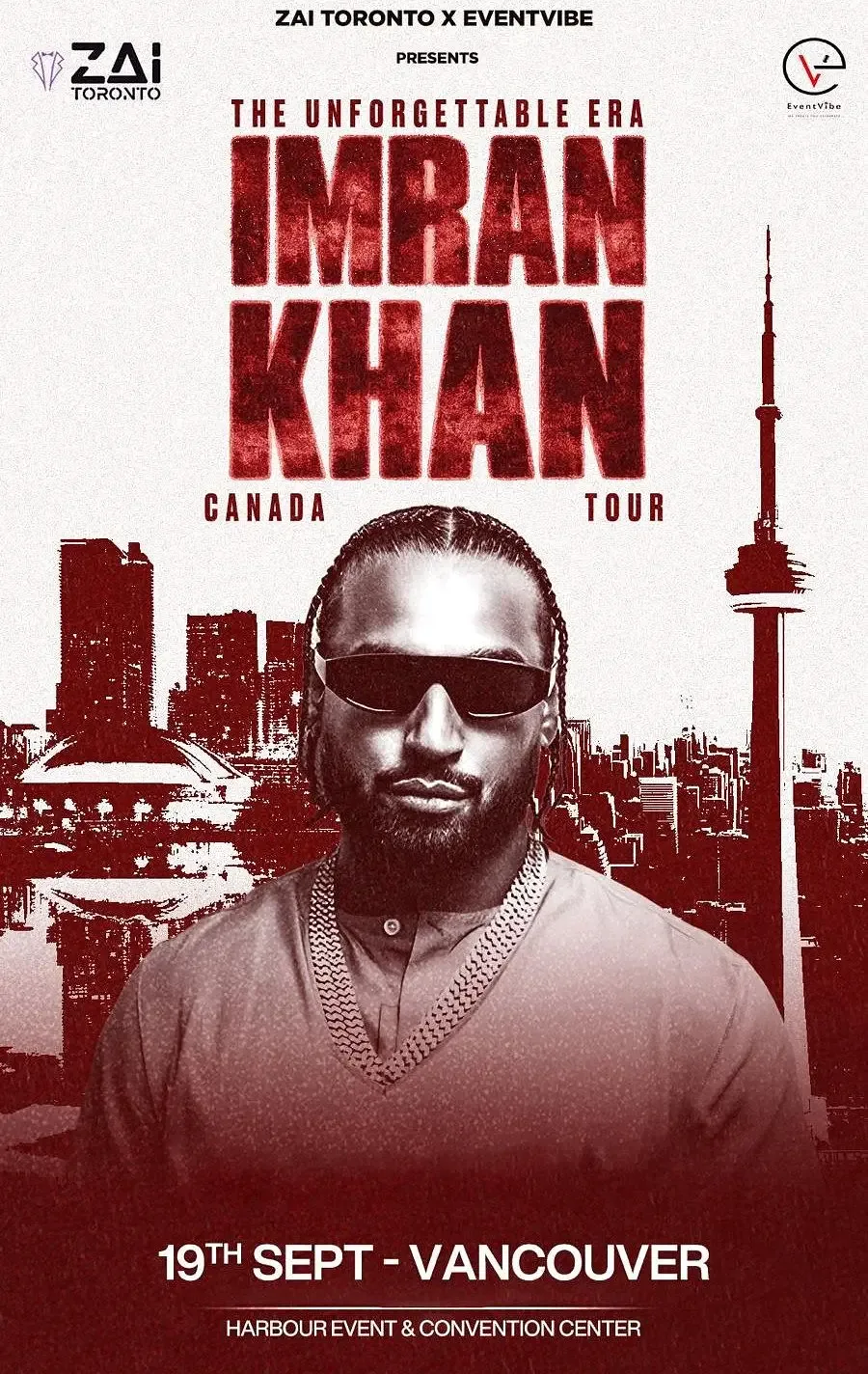 Show poster for IMRAN KHAN at Harbour Event Centre