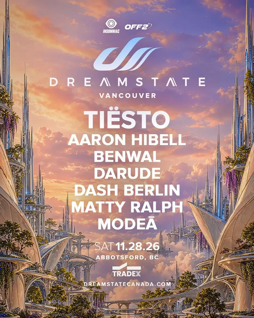 Show poster for DREAMSTATE VANCOUVER at Harbour Event Centre