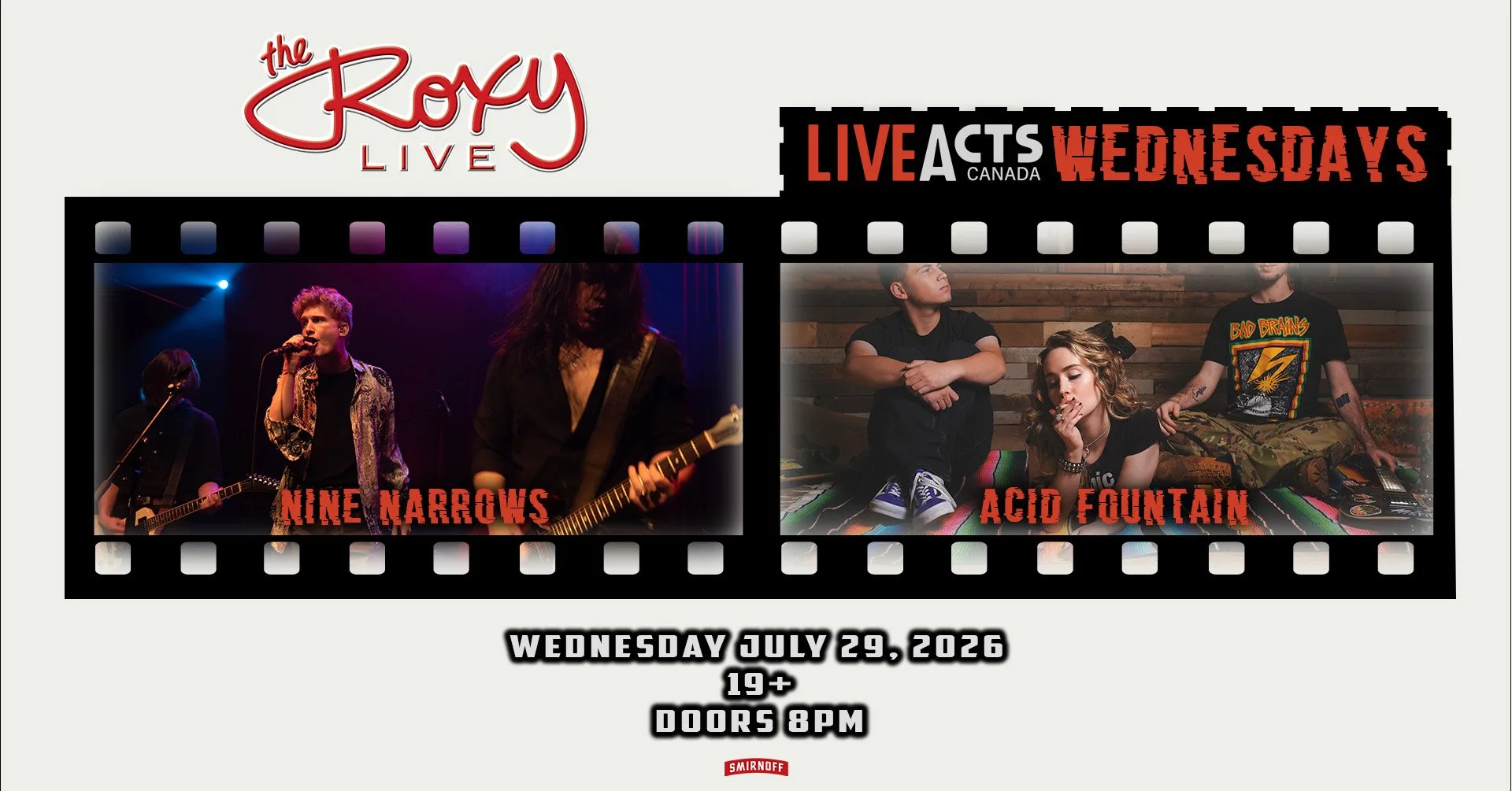 Show poster for NINE NARROWS at The Roxy Cabaret