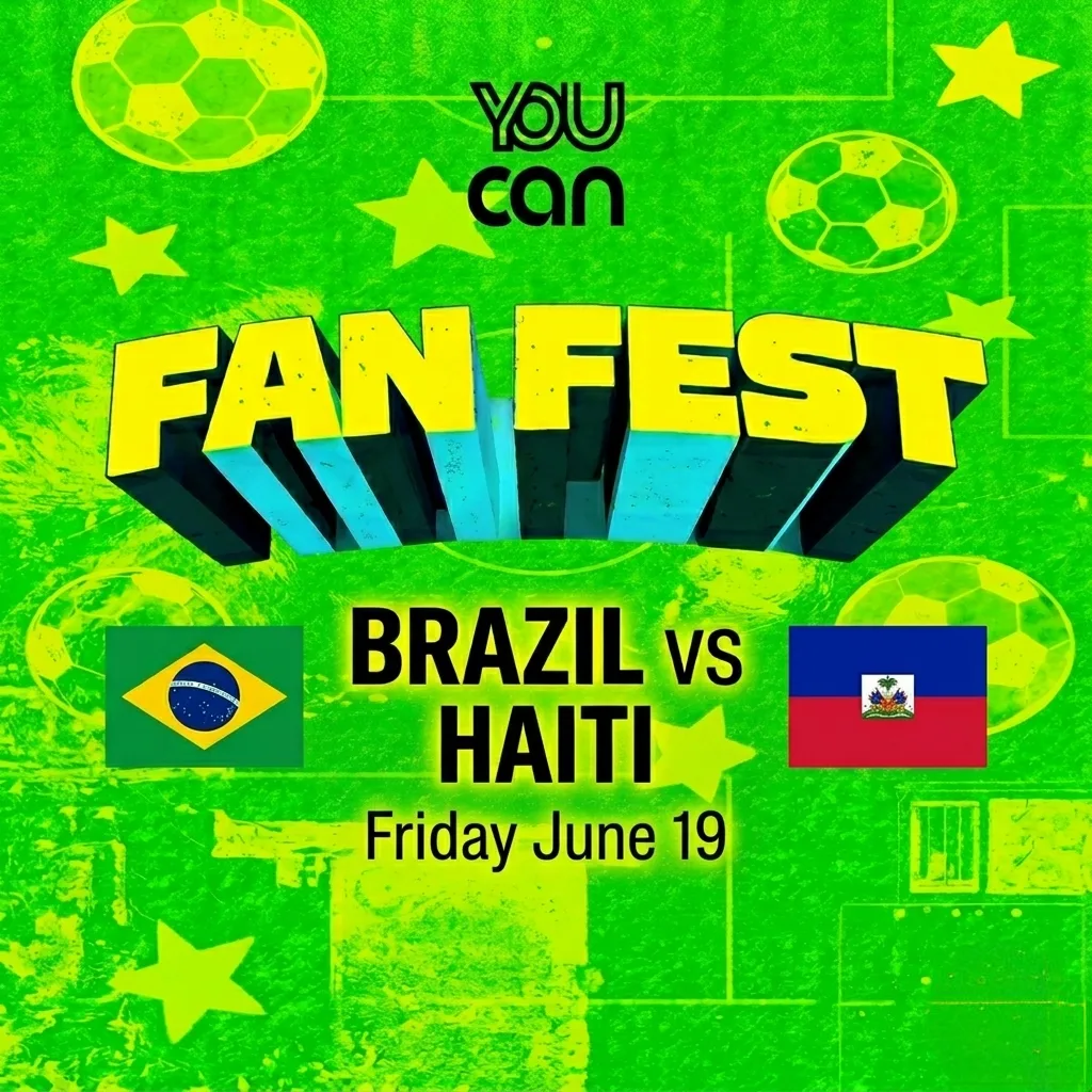 Show poster for BRAZIL FAN FEST - AFTER PARTY ı Brazil VS Haiti at The Pearl