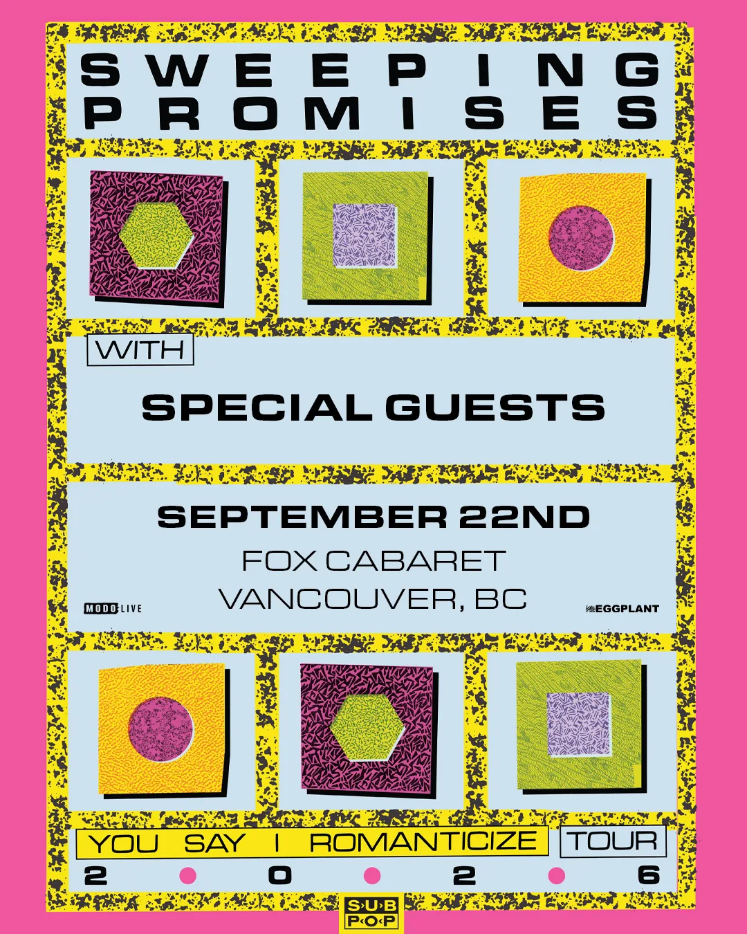 Show poster for SWEEPING PROMISES at The Fox Cabaret