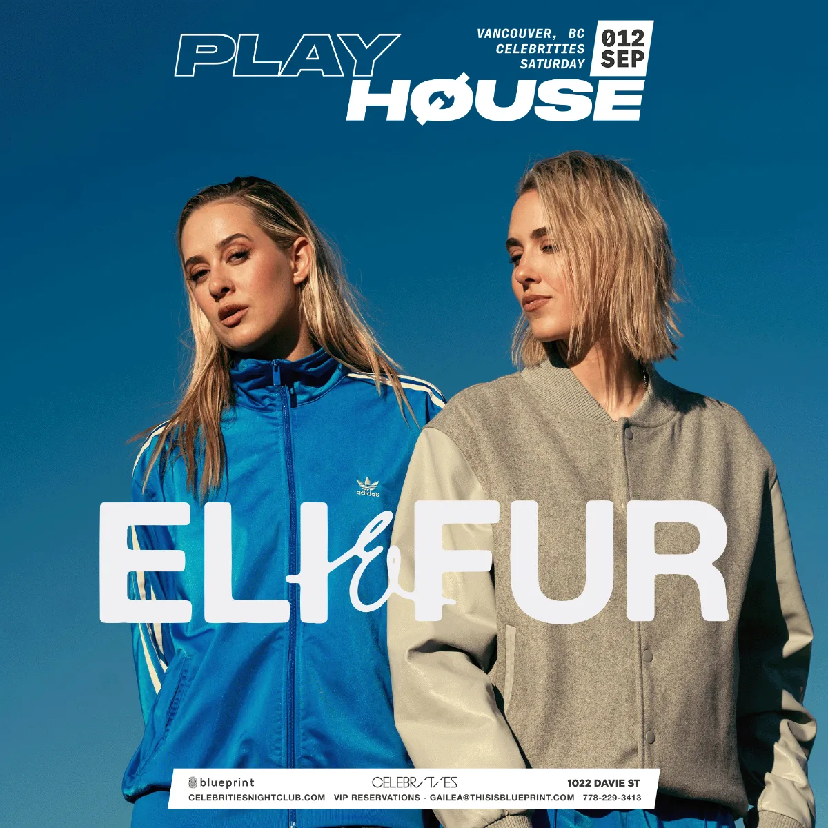 Show poster for Playhouse Pres: Eli & Fur at Celebrities Nightclub