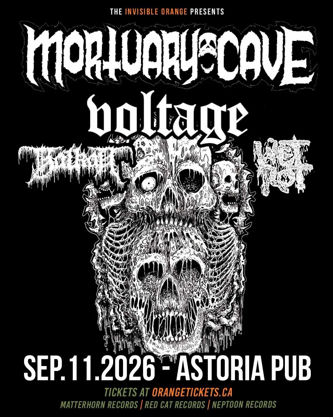 Show poster for MORTUARY CAVE at Astoria Pub