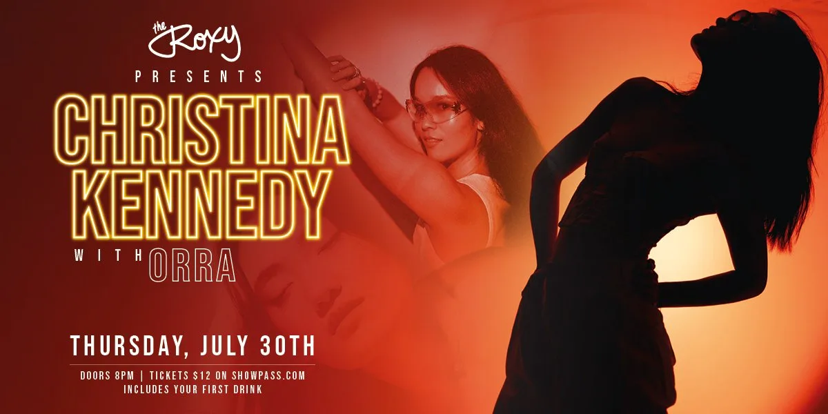 Show poster for Christina Kennedy at The Roxy Cabaret