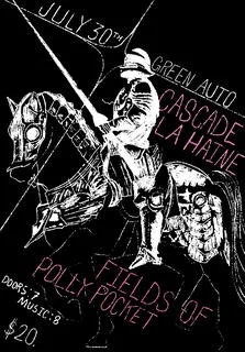 Show poster for Polly Pocket, Cascade, Fields Of, La Haine at Green Auto