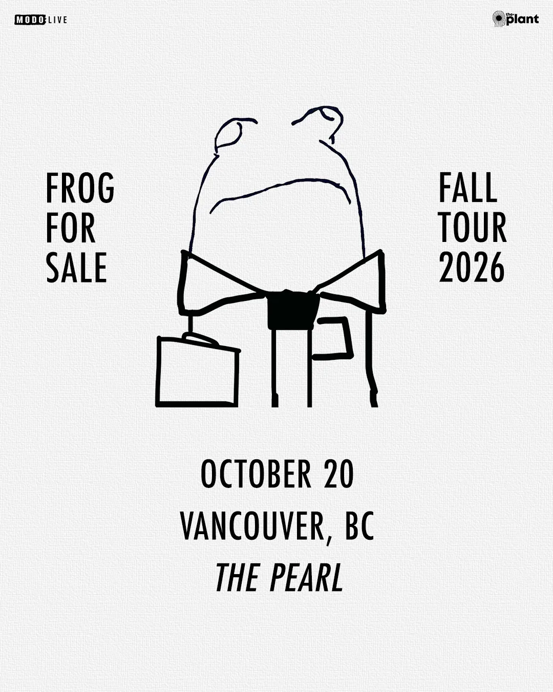 Show poster for FROG at The Pearl