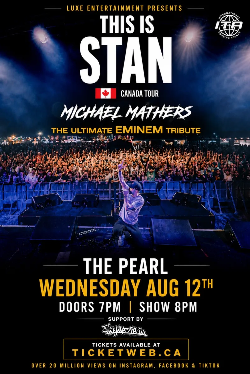 Show poster for MICHAEL MATHERS - ULTIMATE EMINEM TRIBUTE at The Pearl