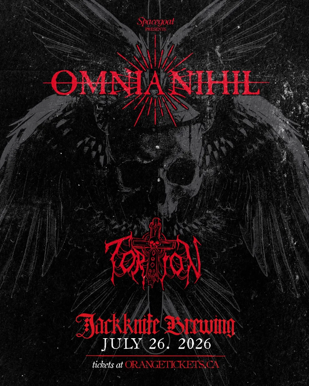 Show poster for OMNIA NIHIL at Jackknife Brewing