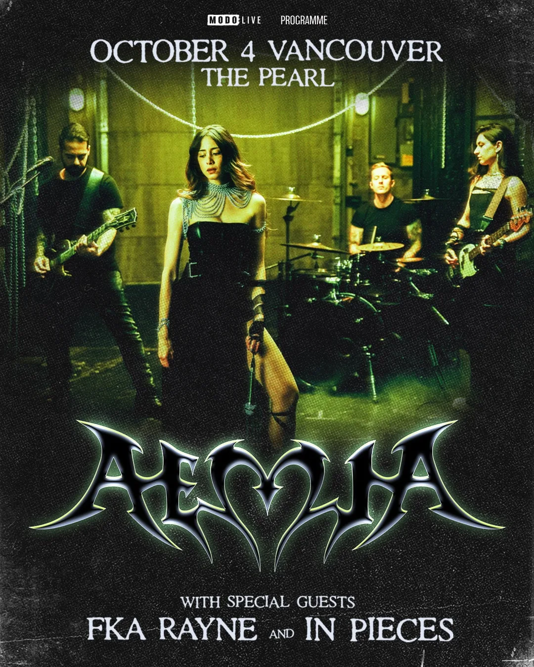 Show poster for AEMIA at The Pearl