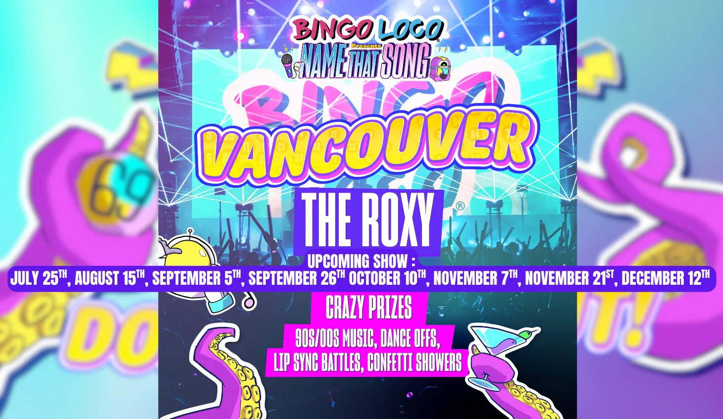 Show poster for NAME THAT SONG at The Roxy Cabaret