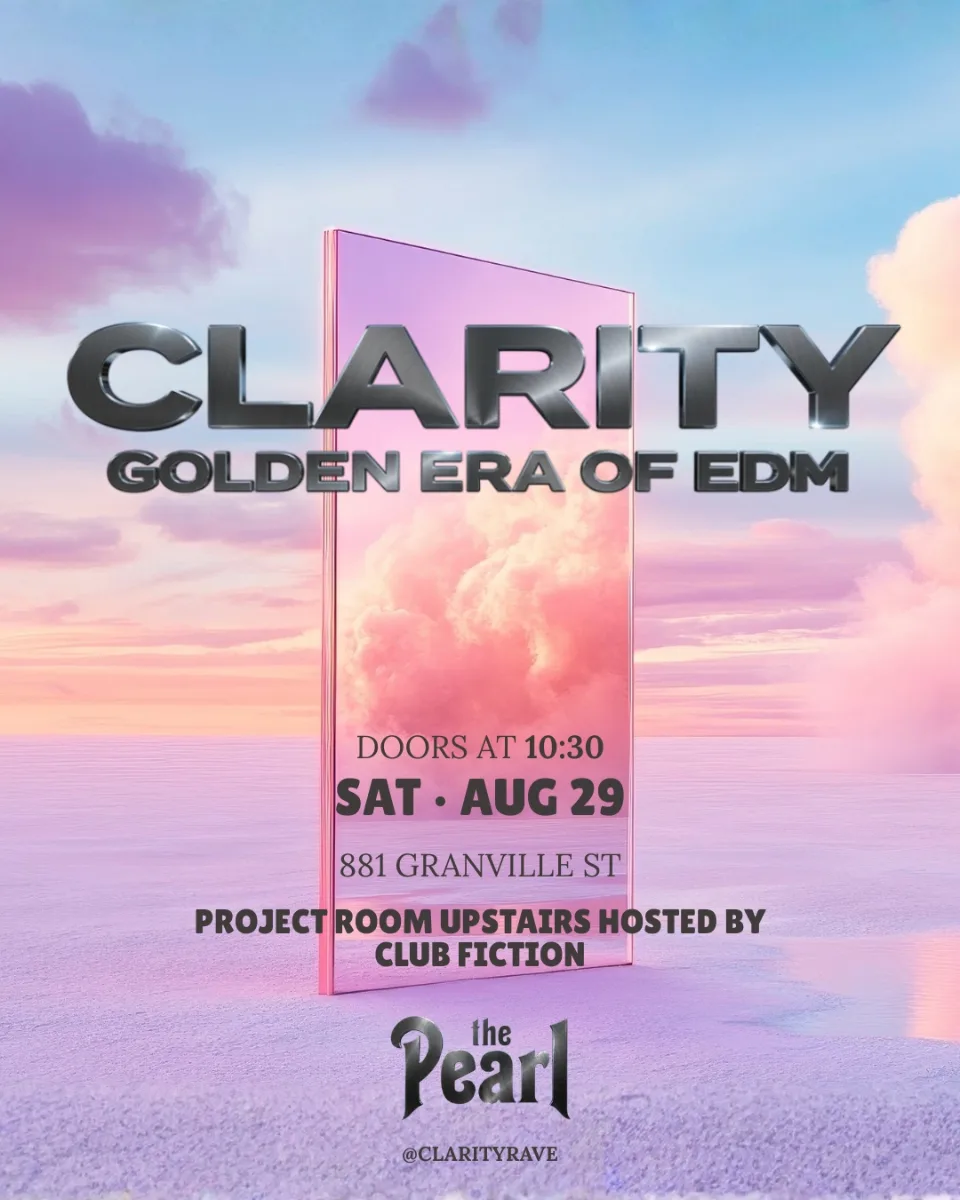 Show poster for Clarity - Golden Era of EDM at The Pearl