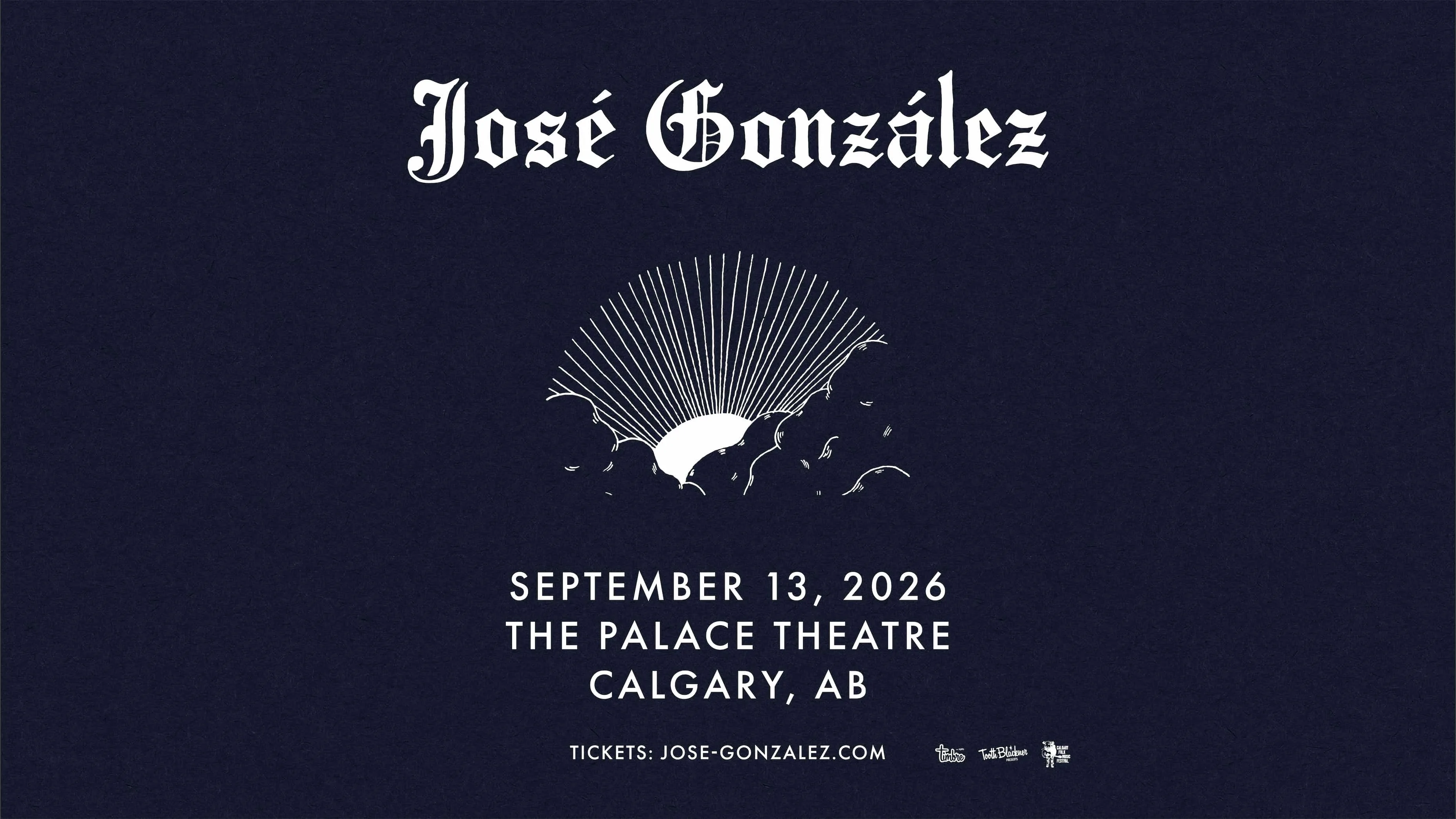 Show poster for José González at The Palace Theatre