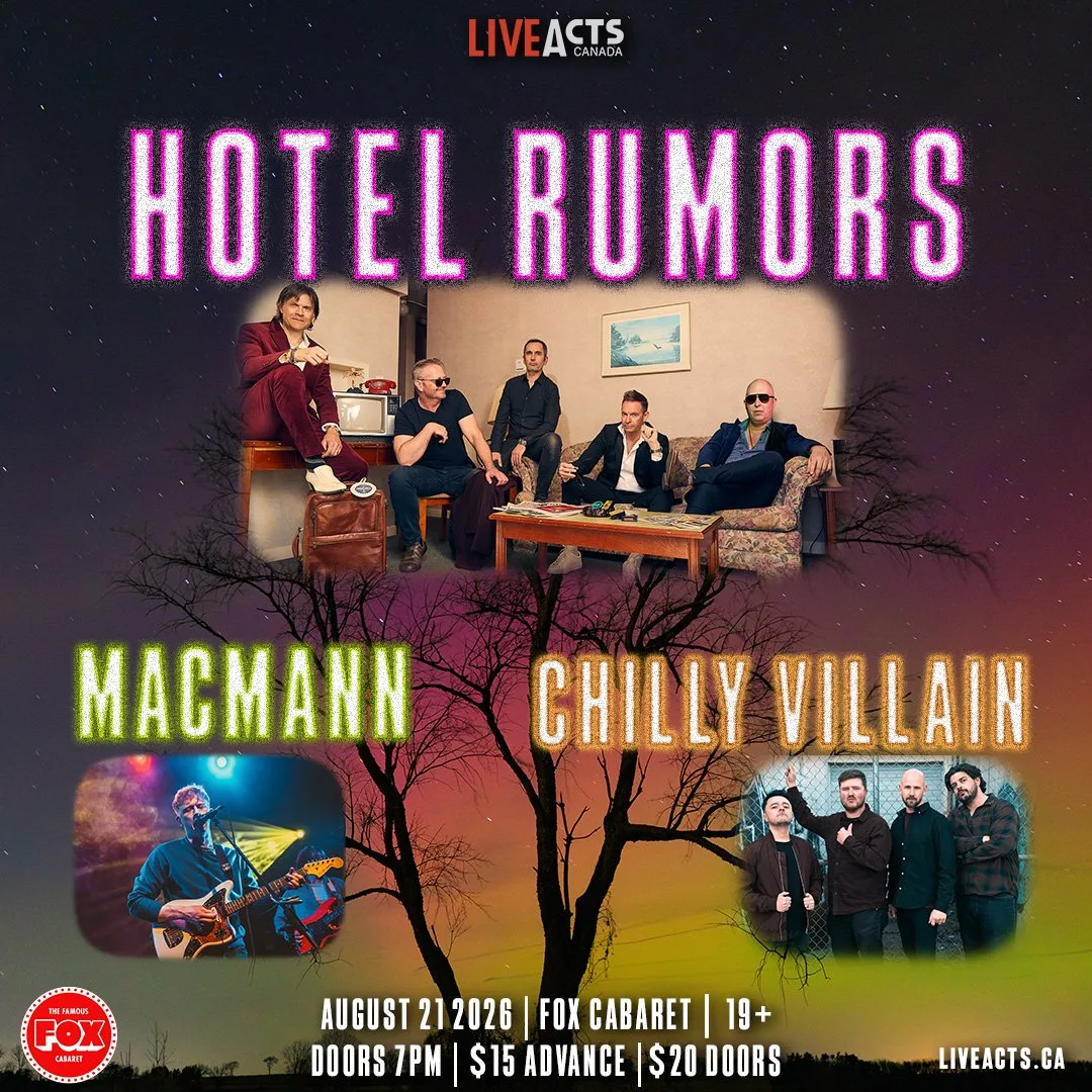 Show poster for Hotel Rumors at The Fox Cabaret